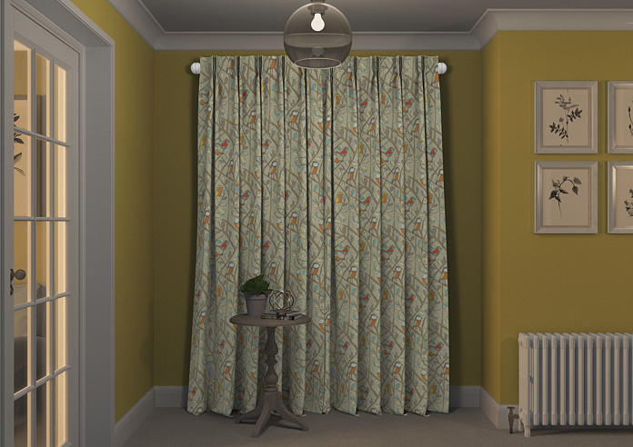 Tweety, Natural - Made to Measure Curtains - Image 7